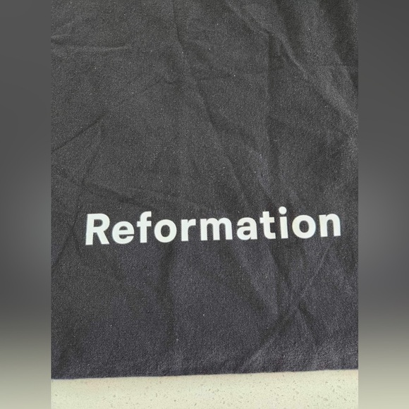 Reformation Black Tote Canvas Bag - Picture 2 of 4